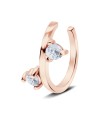 Bow CZ Silver Ear Cuff EC-1198